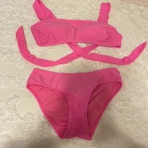 Pink bikini bottoms